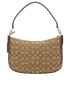 Signature Chelsea Crossbody, &pound;140, Handbags, Brown, Canvas, Back view